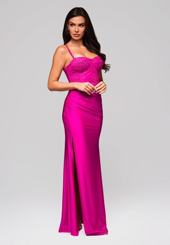 Ombre Avondjurk 'Serena' in Roze: voorkant