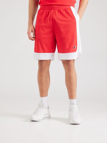 Champion Authentic Athletic Apparel - Loosefit Calças em vermelho: frente