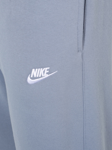 Nike Sportswear Zúžený Kalhoty 'Club Fleece' – modrá