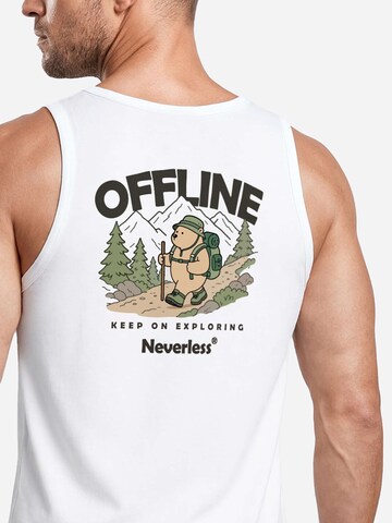 Neverless Shirt 'Hike Adventure Bear'‌‌‌‌‌ in Weiß