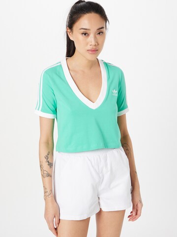 ADIDAS ORIGINALS Shirt in Green: front