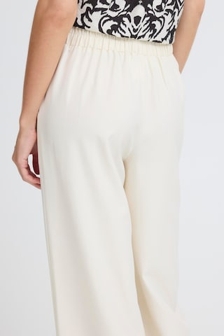 Loosefit Pantalon ICHI en blanc