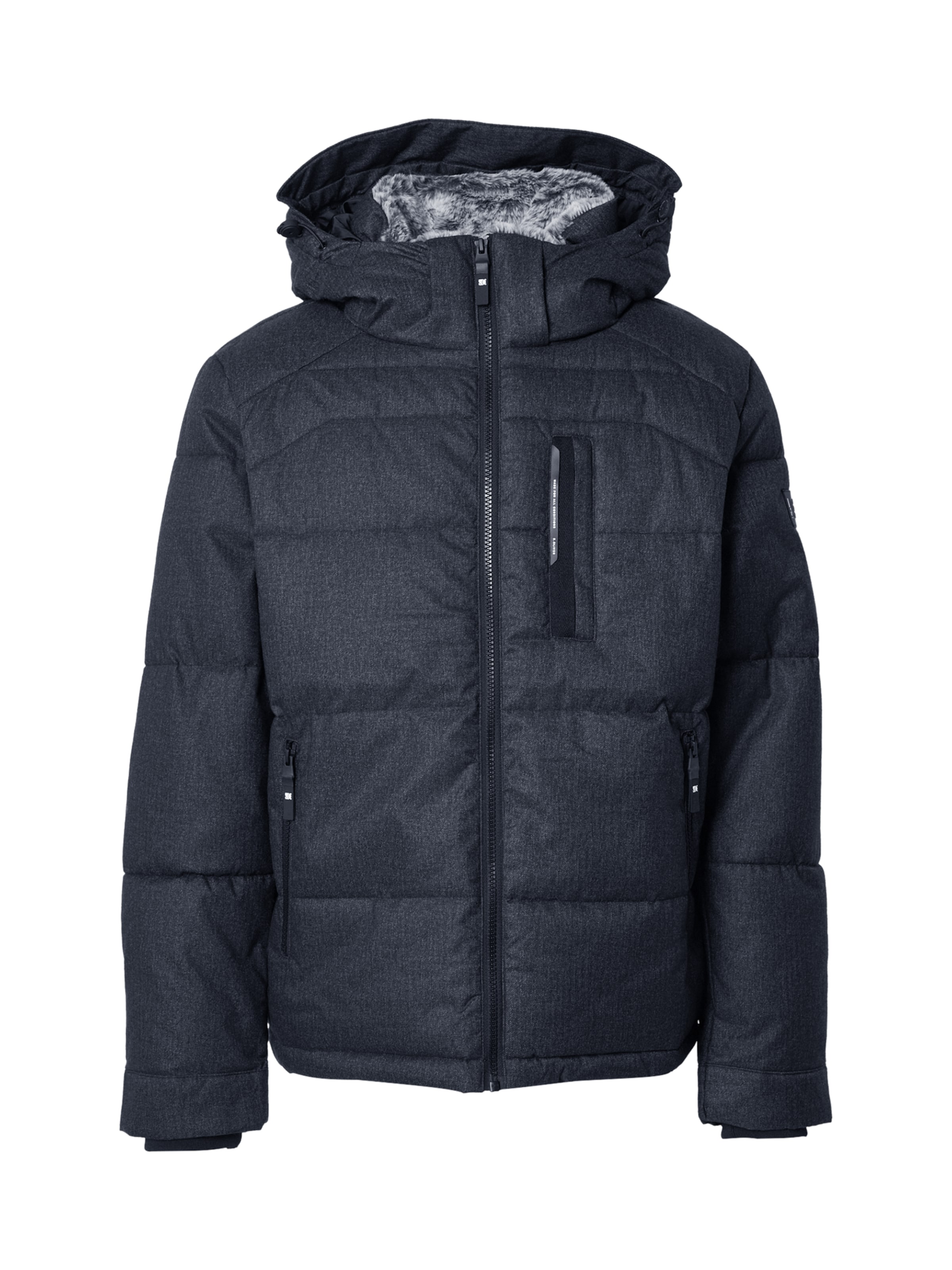 Giacca invernale di s.Oliver in blu: frontale