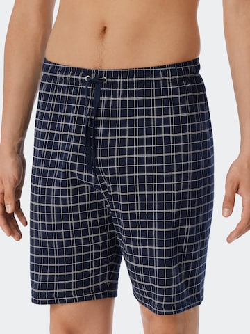 SCHIESSER Pyjama kort in Blauw