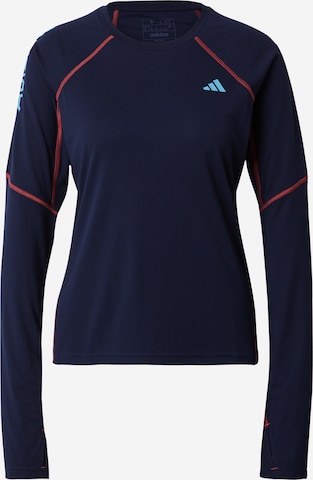 ADIDAS PERFORMANCE Functioneel shirt 'Adizero' in Blauw: voorkant