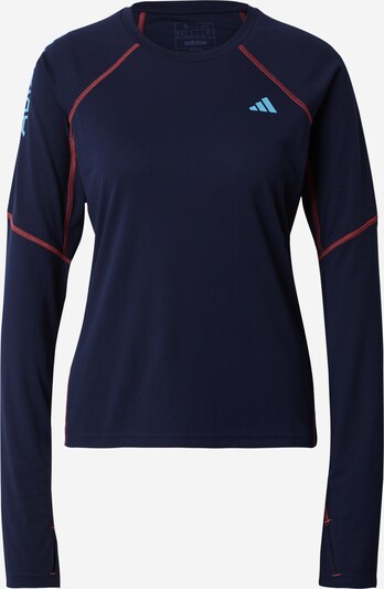 ADIDAS PERFORMANCE Camiseta funcional 'Adizero' en aqua / azul oscuro / naranja oscuro, Vista del producto
