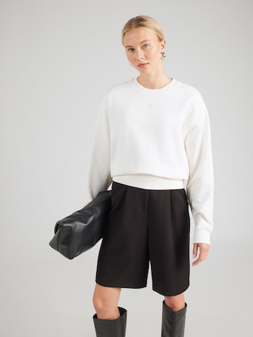 HUGO Sweatshirt 'Deroxina_12' in Weiß: Vorderseite