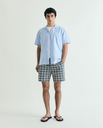 Scalpers Indigo Geometric Swimsuit ' ' in Blau: Vorderseite