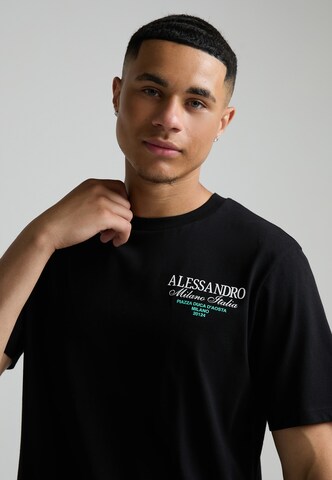 Alessandro Zavetti Shirt 'Montanelli' in Black