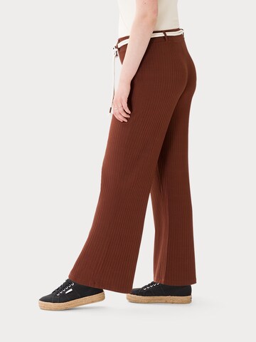 Les Lunes Flared Broek 'Lauren' in Bruin