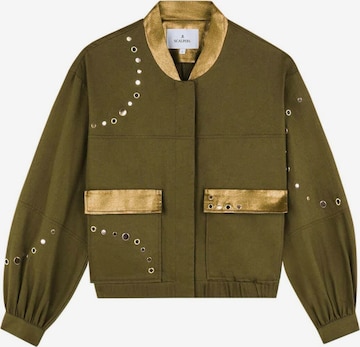 Scalpers Between-season jacket 'Mili Studs' in Green: front