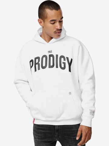 trueprodigy Sweatshirt 'Tobi' in White: front