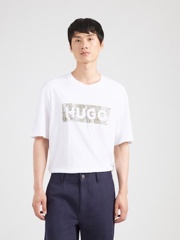 HUGO T-Shirt 'Nerpient' in Weiß: Vorderseite