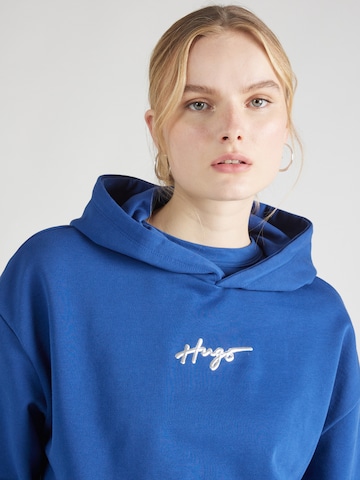 HUGO - Sweatshirt 'Dephana 1' em azul