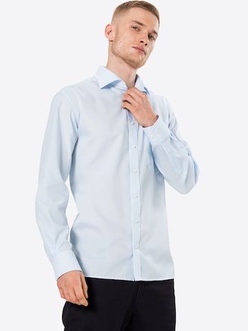 ETERNA - Ajuste regular Camisa de negocios en azul: frente