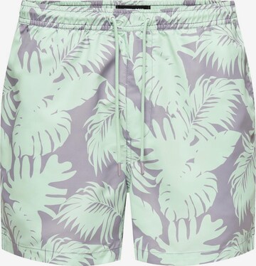 Only & Sons Badeshorts in Grau: predná strana