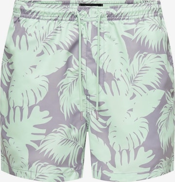 Only & Sons Board Shorts in Grey: front