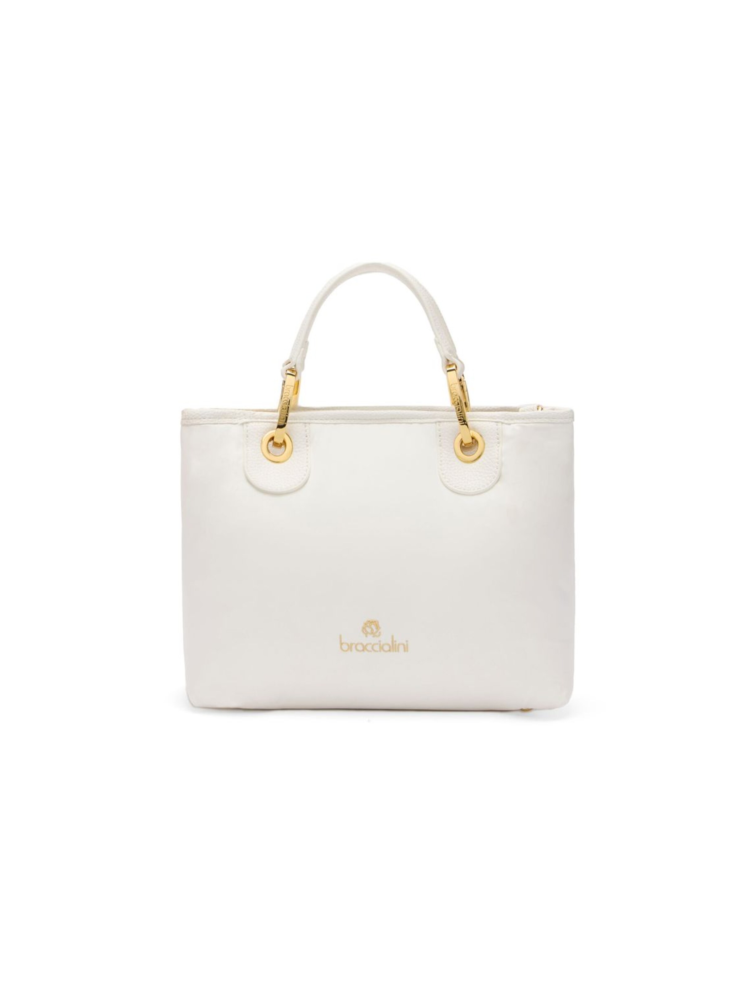 Borsa a mano 'Beth Puffy' di Braccialini in bianco