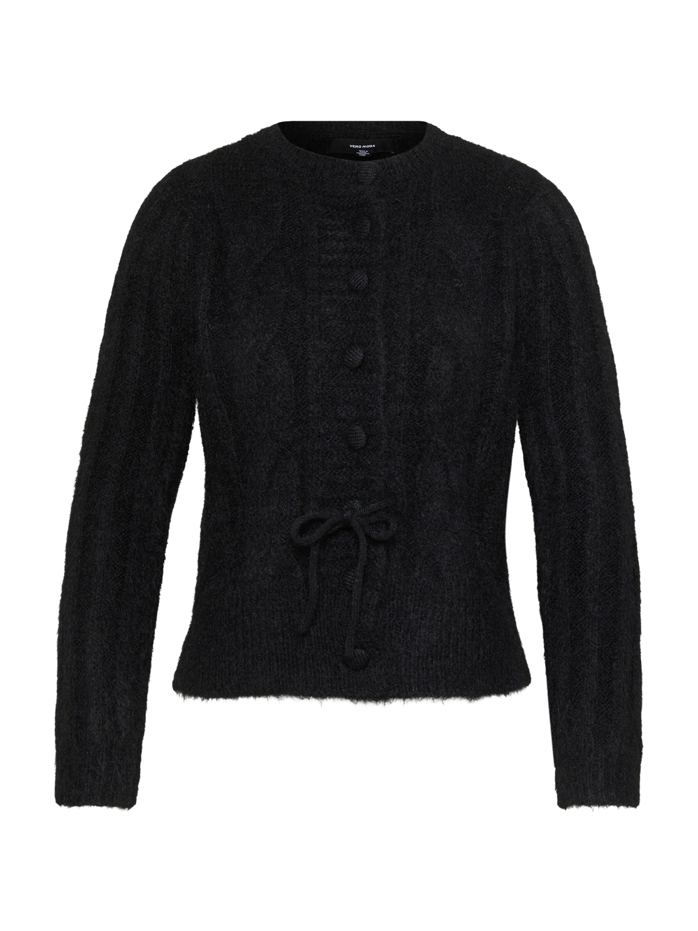 Vero Moda Petite Knit cardigan 'VMLISA' in Black: front