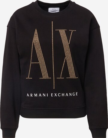 ARMANI EXCHANGE Sweatshirt in Black: front