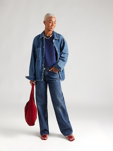 Tricou 'CALEB HERO' de la GUESS pe albastru