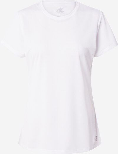 new balance T-shirt fonctionnel en gris / blanc, Vue avec produit