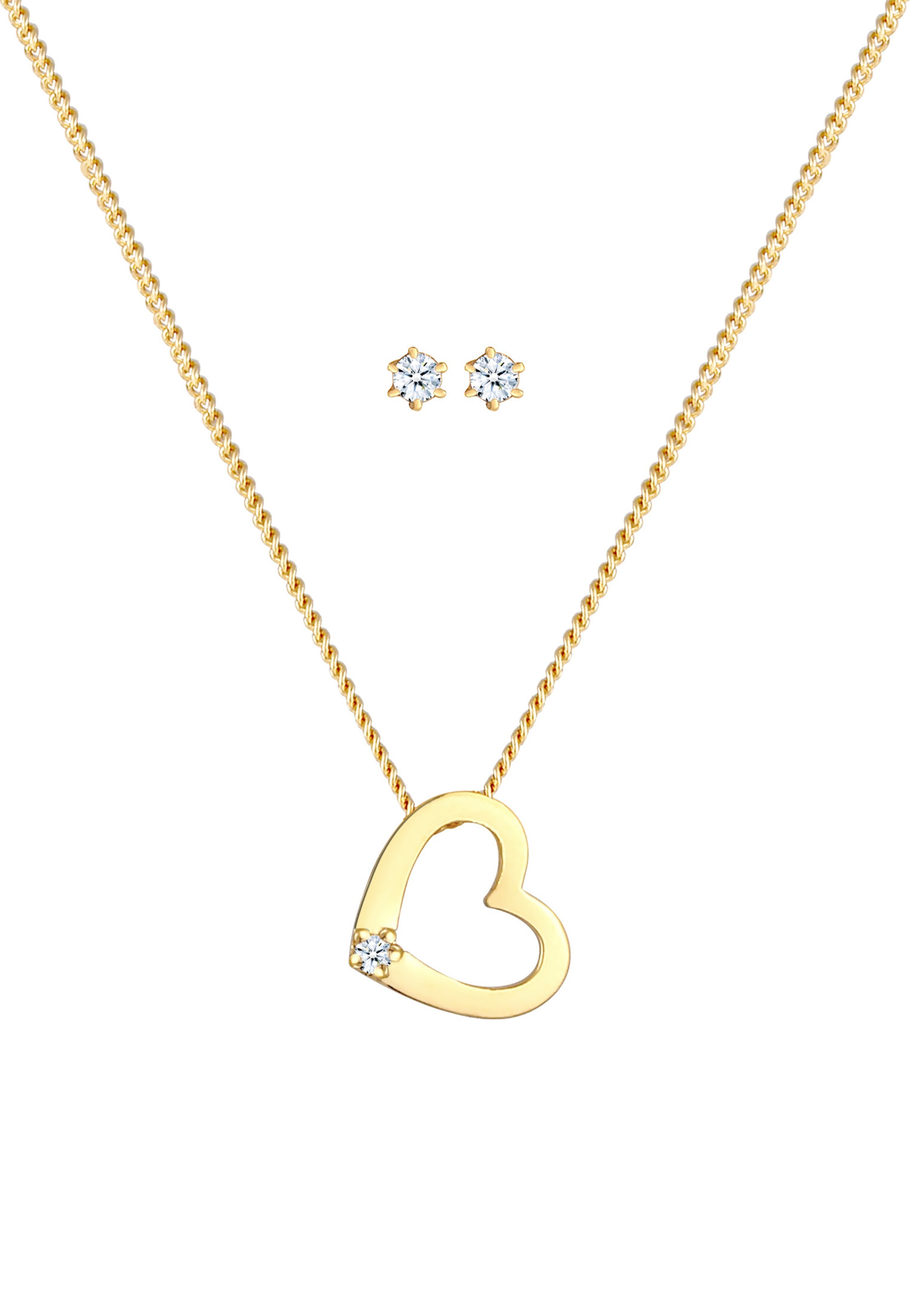 Parure de bijoux Elli DIAMONDS en or : devant