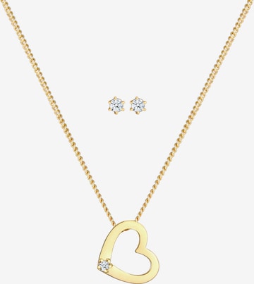 Elli DIAMONDS Jewelry Set in Gold: front