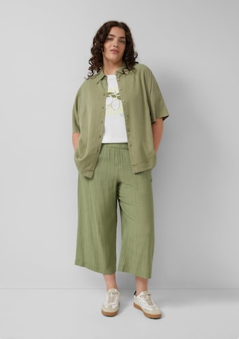 Wide Leg Pantalon s.Oliver en vert