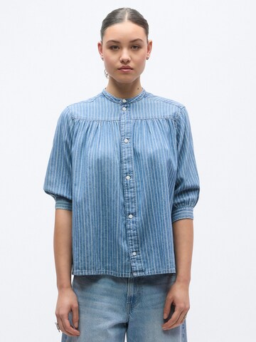 Chemisier 'LIVIA' Pepe Jeans en bleu : devant