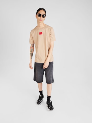 HUGO Red Shirt 'Diragolino212' in Beige