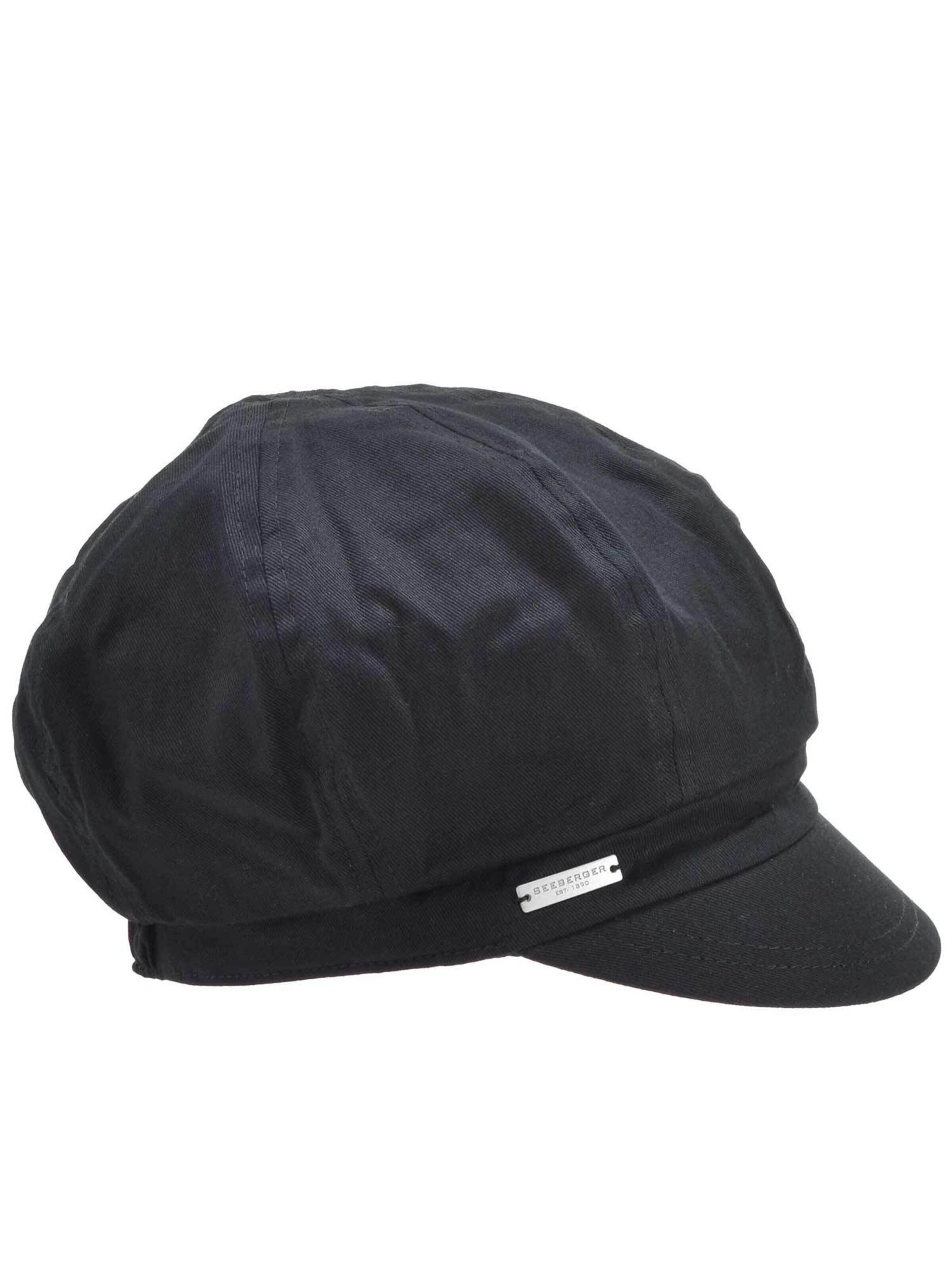 Seeberger Cap 'Cap' in Black: front