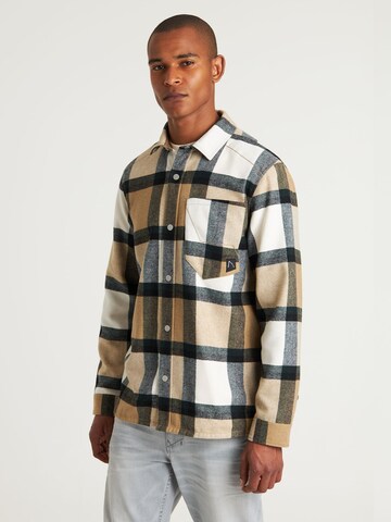 CHASIN' Regular fit Overhemd 'Axel Mick' in Beige