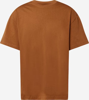 T-Shirt WEEKDAY en marron : devant