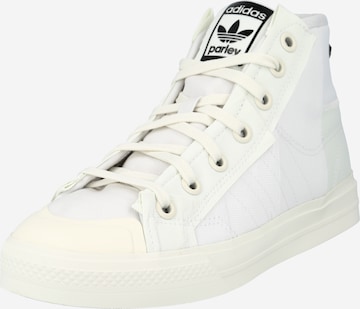 Sneaker alta 'Parley Nizza' di ADIDAS ORIGINALS in bianco: frontale