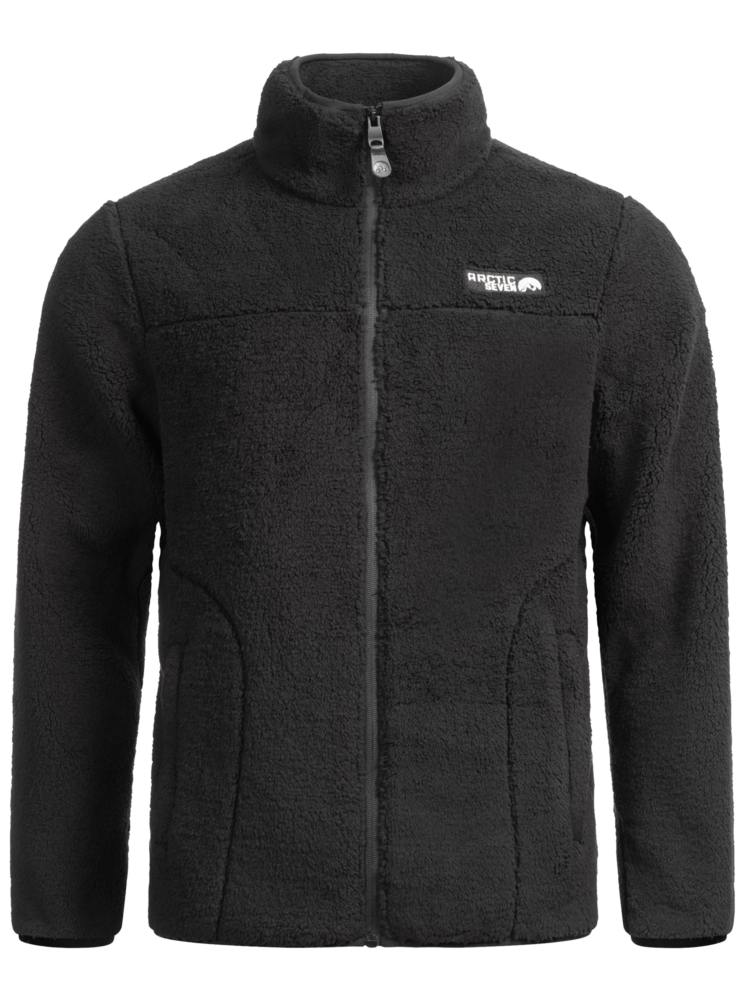 Arctic Seven Athletic fleece jacket 'Arctic Seven AS335' in Black: front