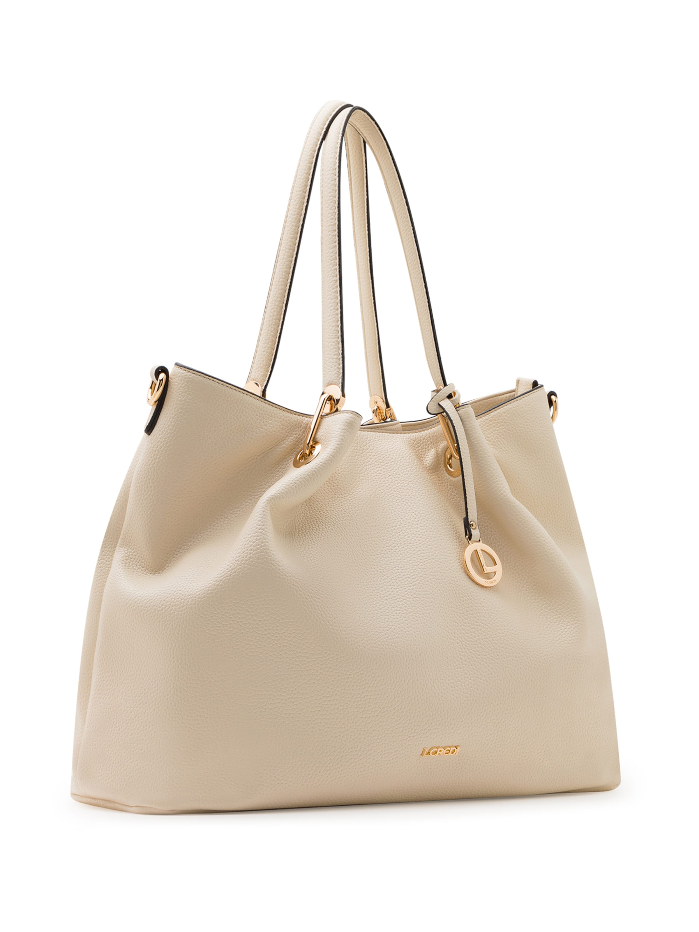 L.CREDI Ostoskassi 'Ebony' värissä beige