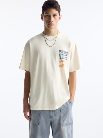 Pull&Bear T-Shirt in Weiß: Vorderseite