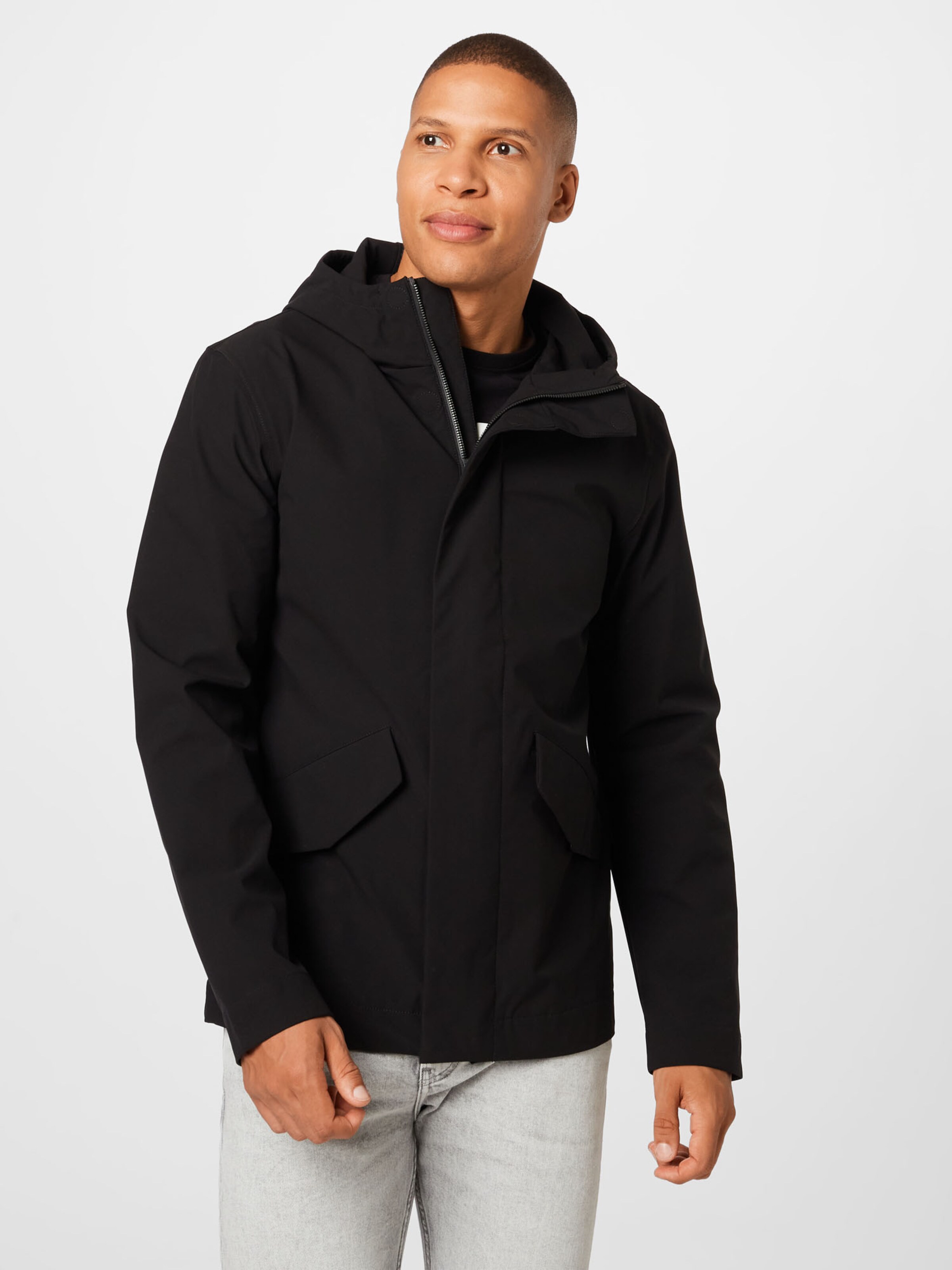 Männer Jacken elvine Jacke 'Chandler' in Schwarz - TC12976 Männer Jacken elvine Jacke 'Chandler' in Schwarz - TC12976