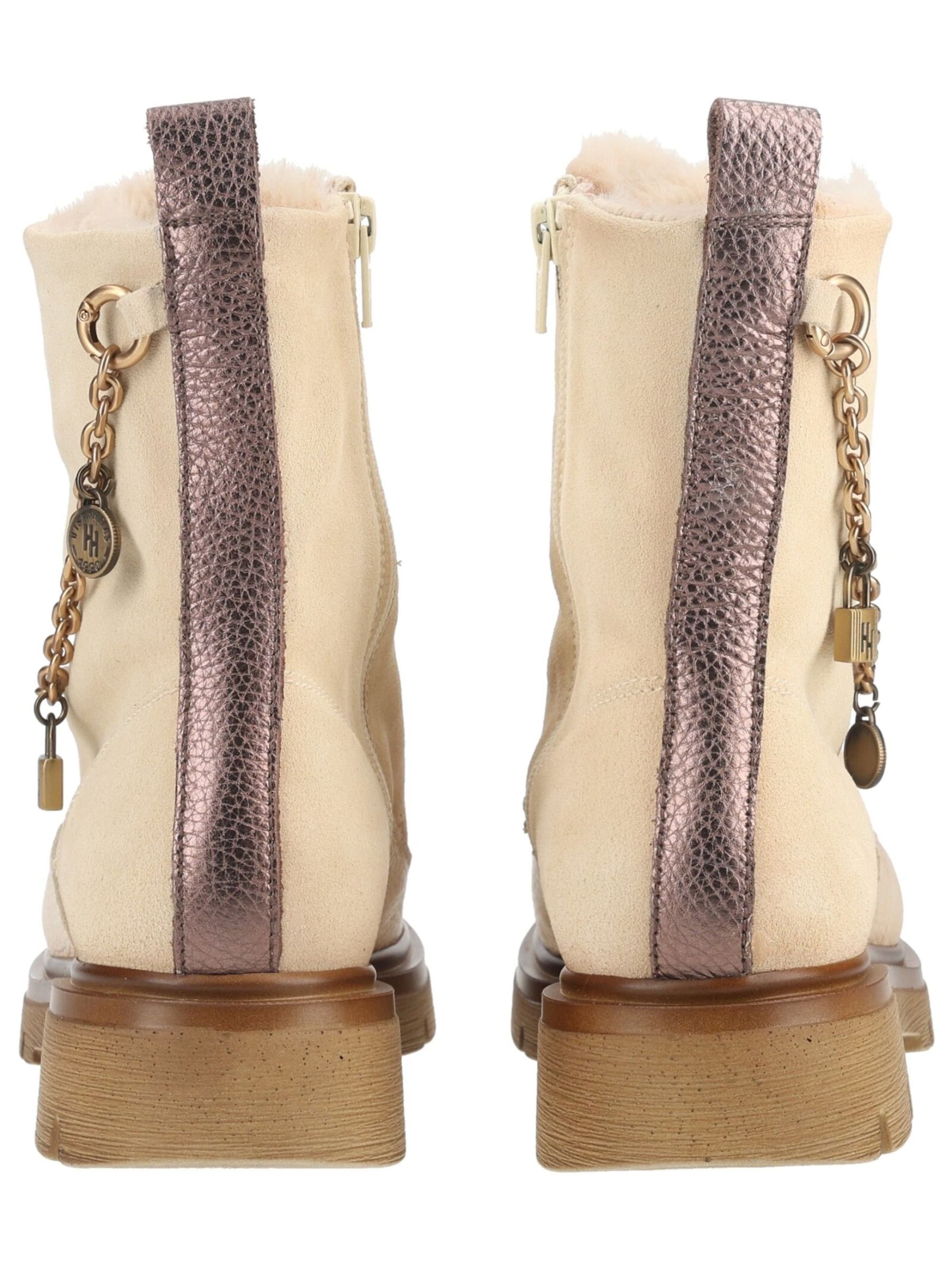 Hispanitas Schnürstiefelette in Beige