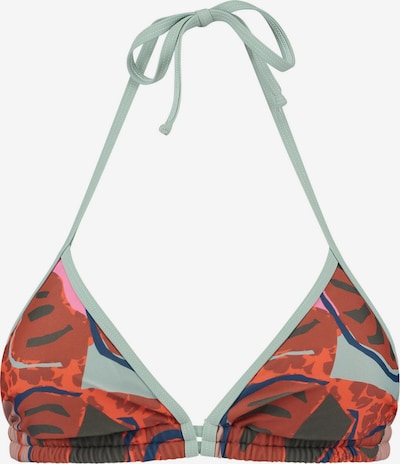 Shiwi Hauts de bikini en brun foncé / menthe / rose / rouge rouille, Vue avec produit