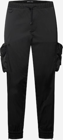 BOSS Black Tapered Cargobroek 'Khaby' in Zwart: voorkant