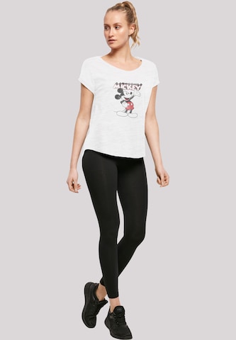 F4NT4STIC Shirt 'Micky Maus Presents' in Weiß