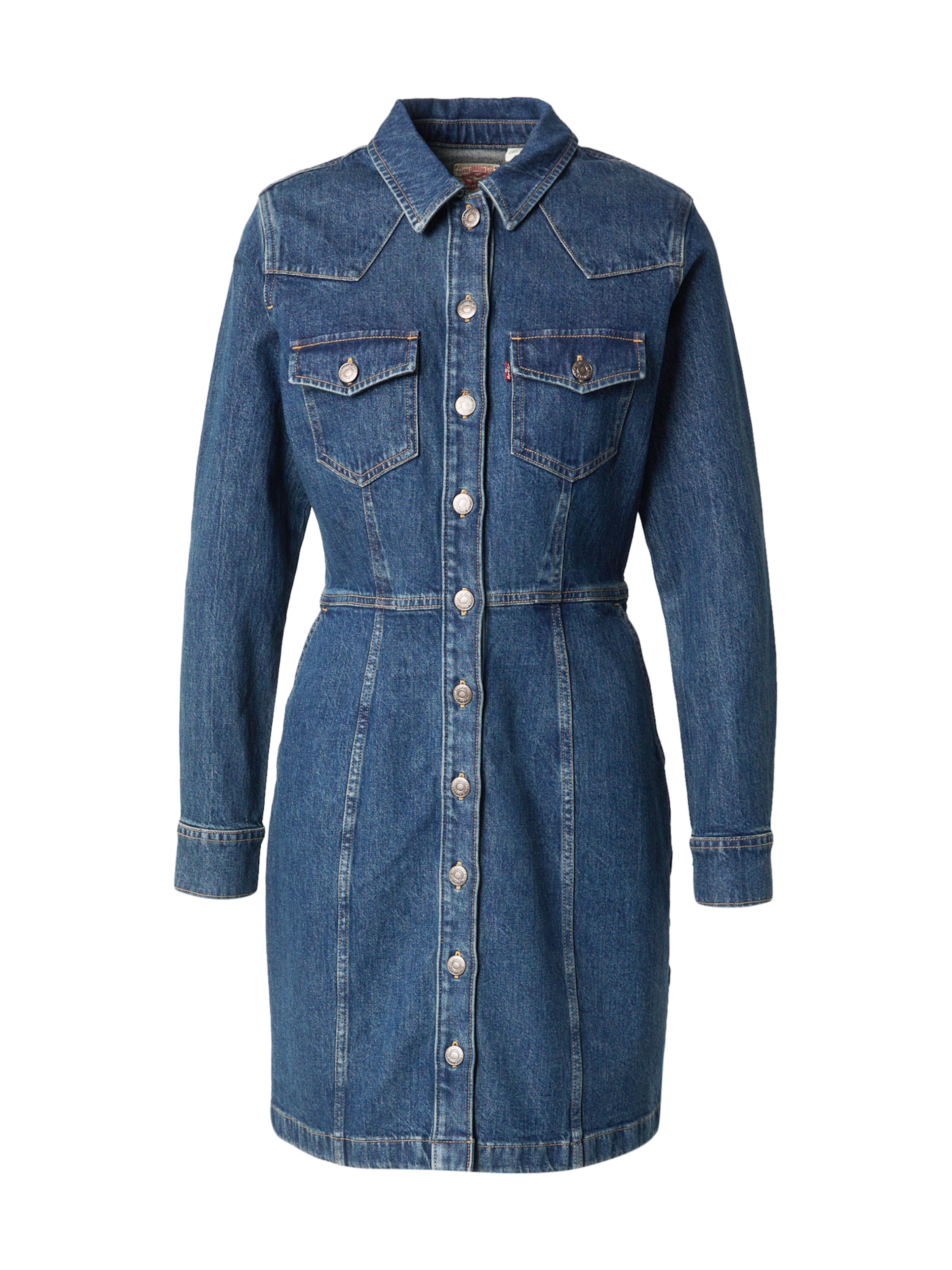 LEVI'S ® Рокля тип риза 'Flynn' в синьо: отпред