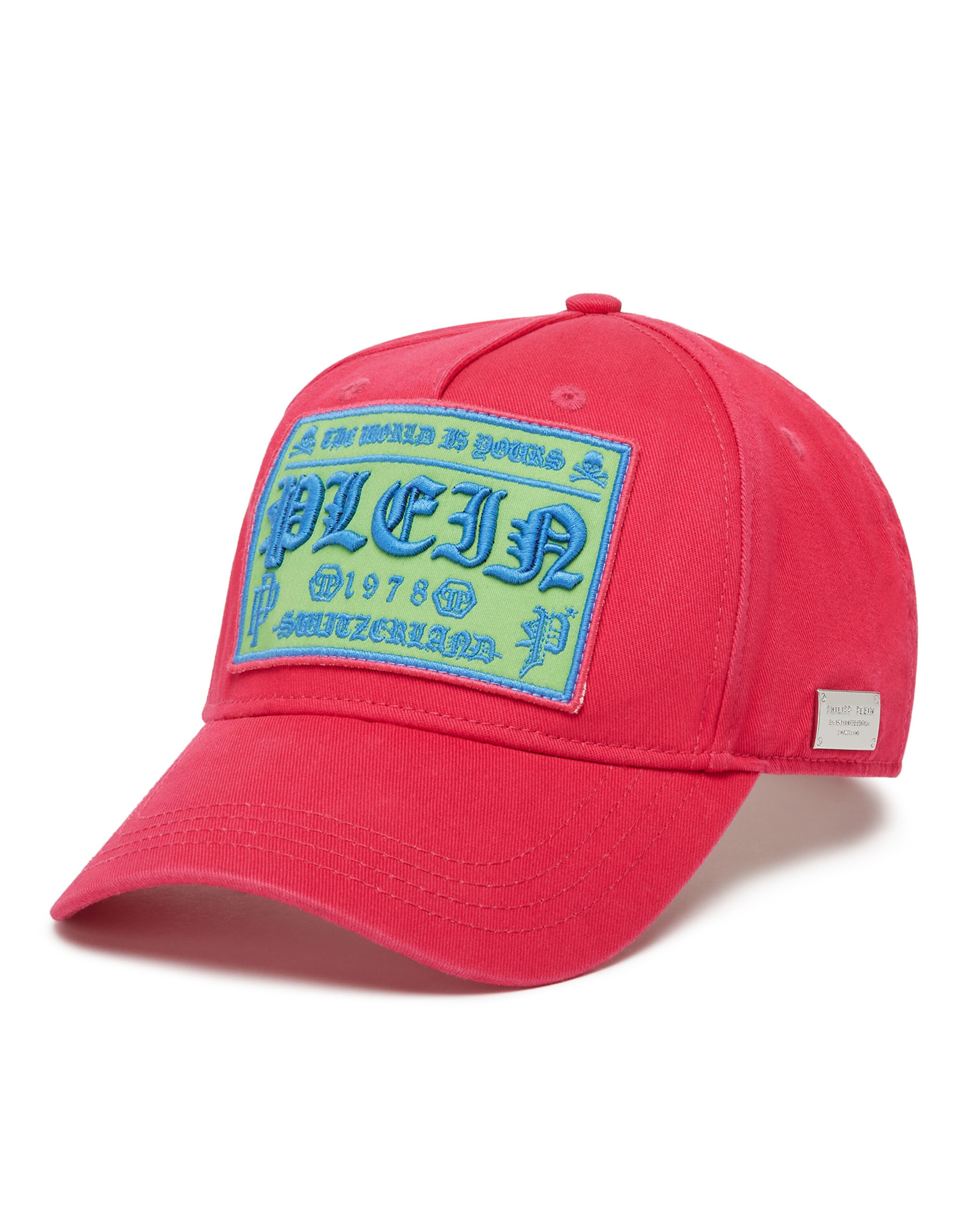 Cappello da baseball di Philipp Plein in rosa: frontale