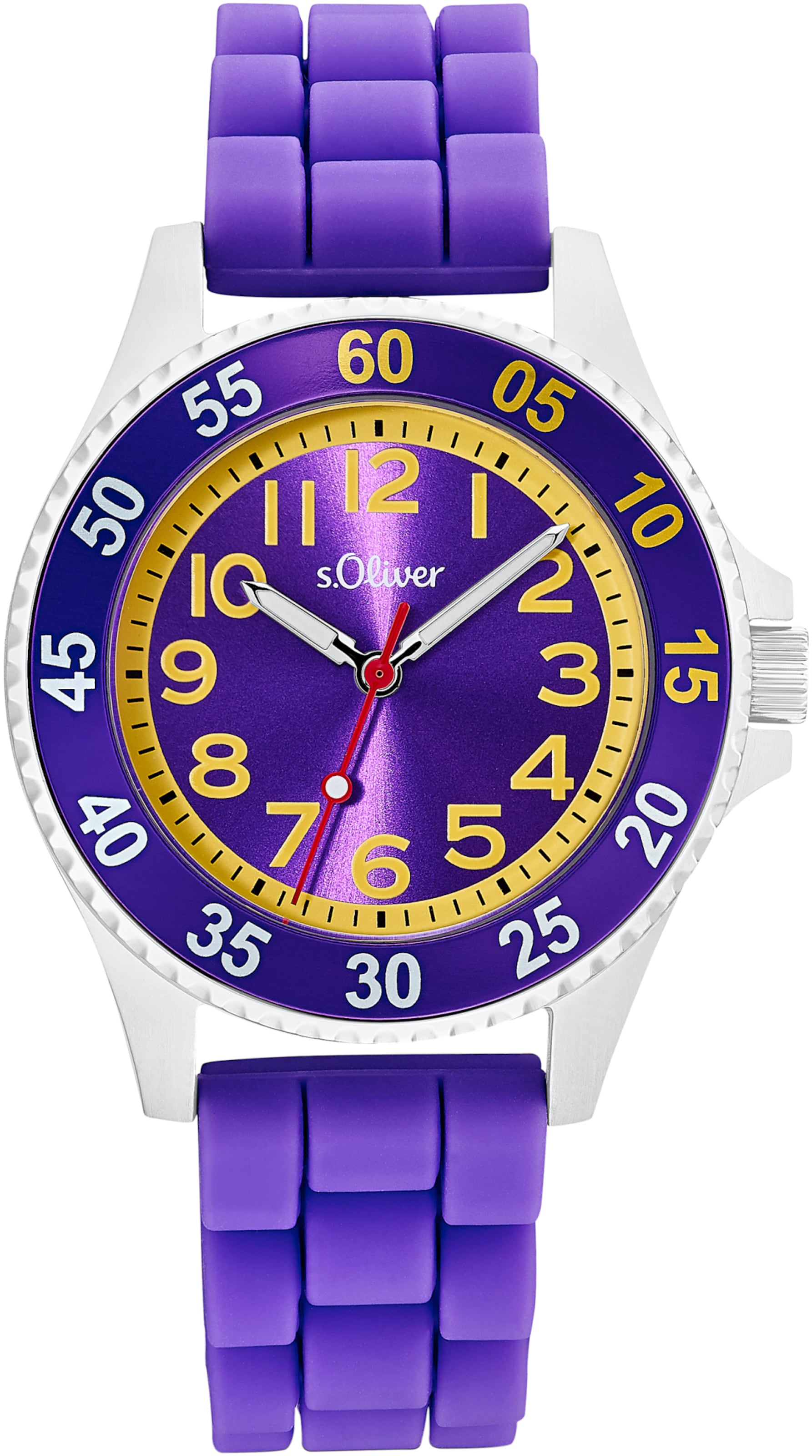 s.Oliver Analog Watch in Purple: front