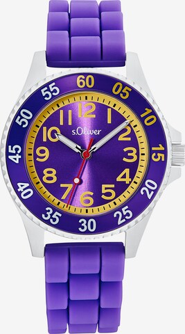 s.Oliver Analog Watch in Purple: front