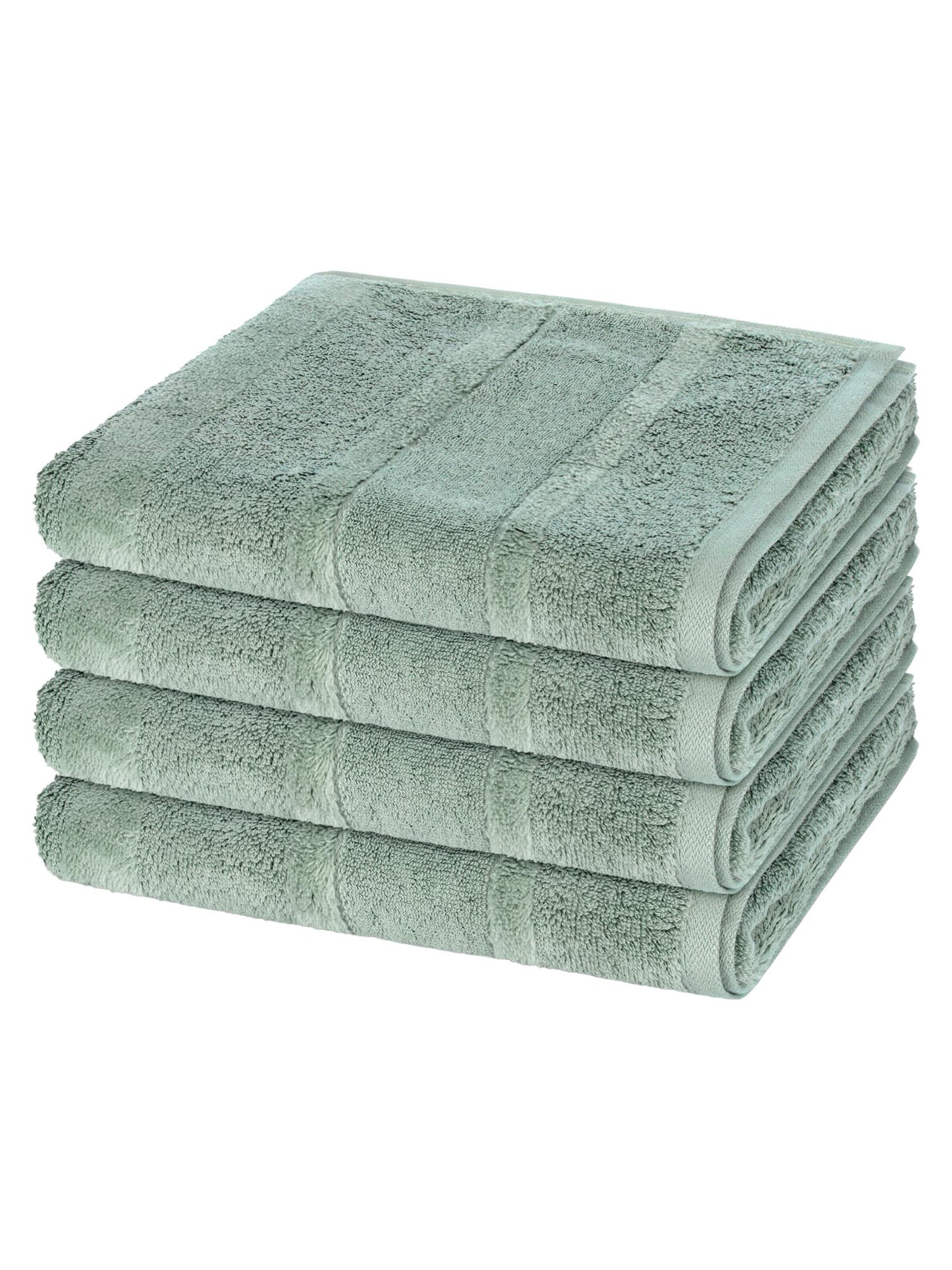 Cawö Towel 'Noblesse' in Green: front