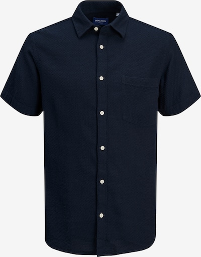 JACK & JONES Button Up Shirt 'Tampa Dobby' in marine blue, Item view