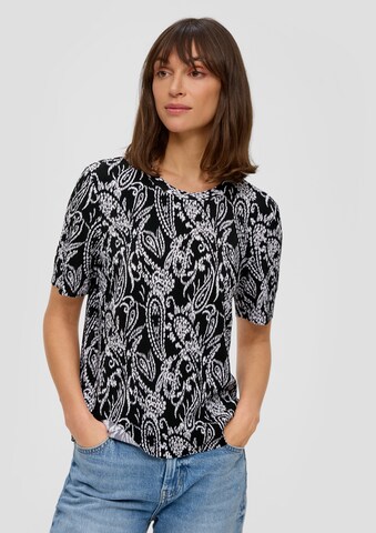 T-shirt s.Oliver en noir : devant